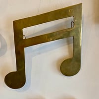 ヴィンテージ 真鍮製壁掛け音符