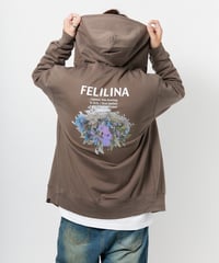 【Felilina】DISTORTION BONQUET ZIPパーカー