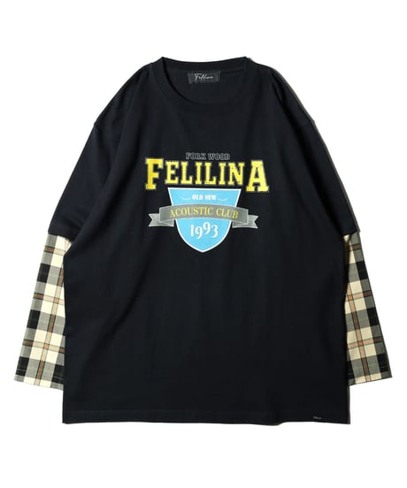 【Felilina】ドッキングロングスリーブTシャツ（COLOR B）