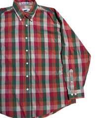 SUN RIVER マドラスチェック L/S チェックシャツ ポリ×コットン L