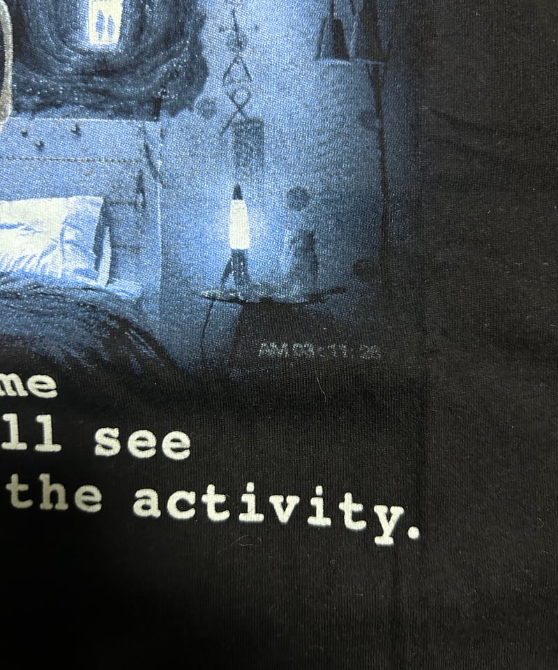 ホラー映画 パラノーマルアクティビティ ムービーTシャツ L相当 ホラー映画 パラノーマルアクティビティ ムービーTシャツ L相当