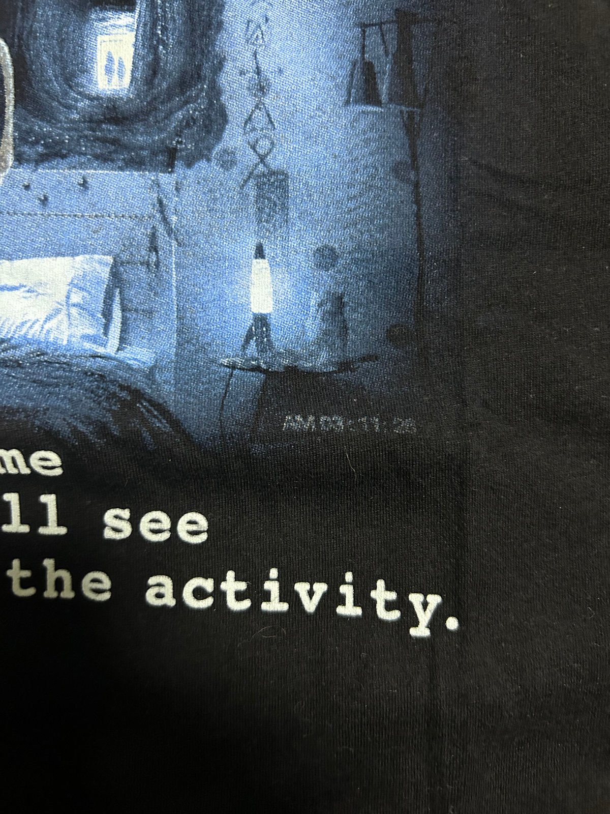 ホラー映画 パラノーマルアクティビティ ムービーTシャツ L相当