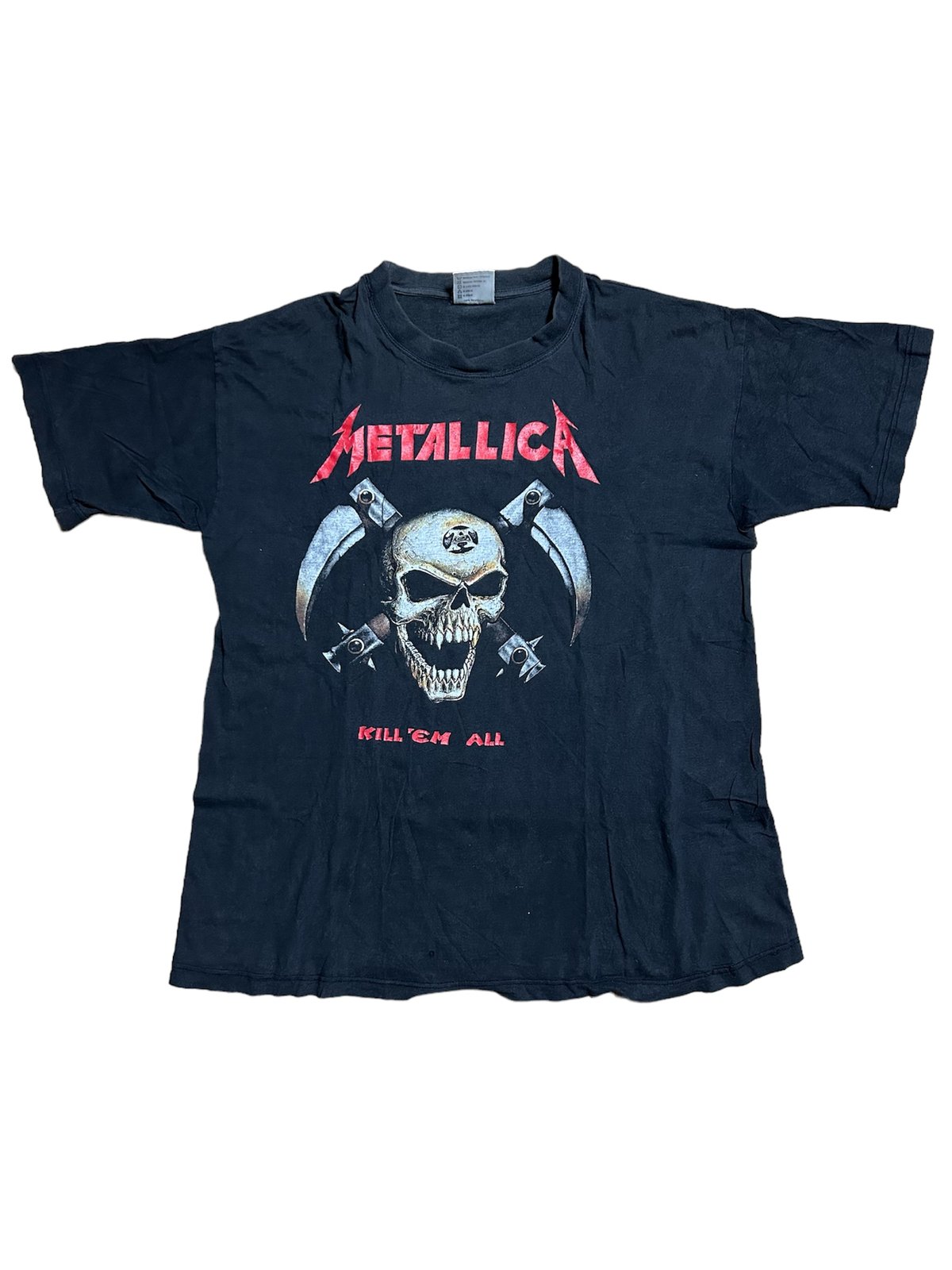 90's METALLICA メタリカ KILL 'EM ALL バンドTシャツ XL ブラッ