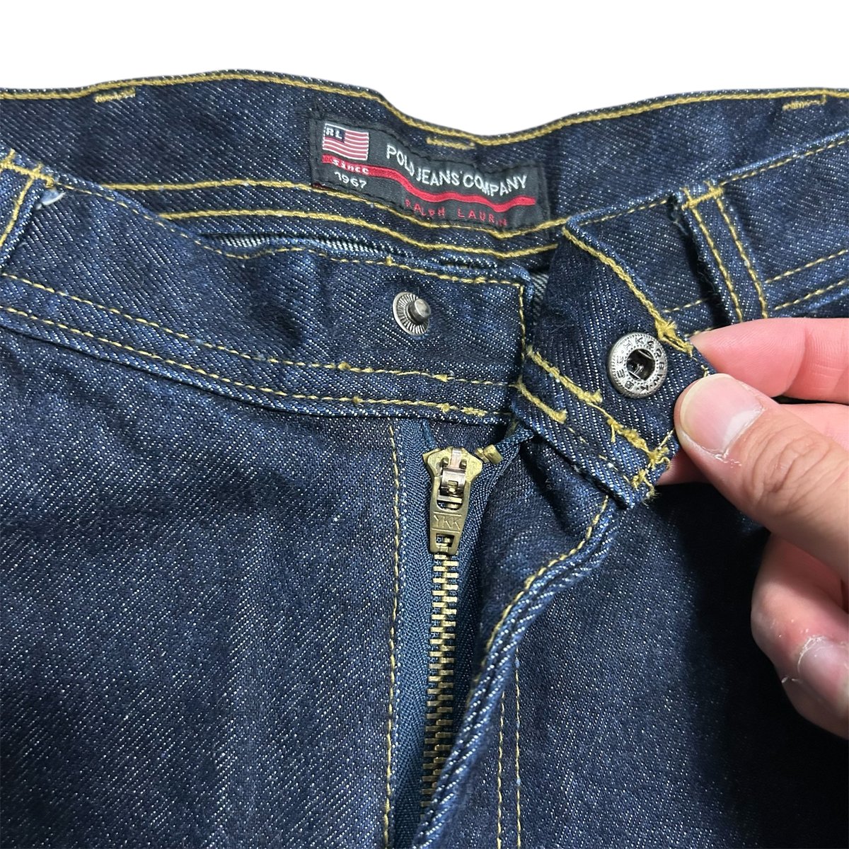 90's RALPH LAUREN POLO JEANS CO. デニムペインターパンツ 濃紺