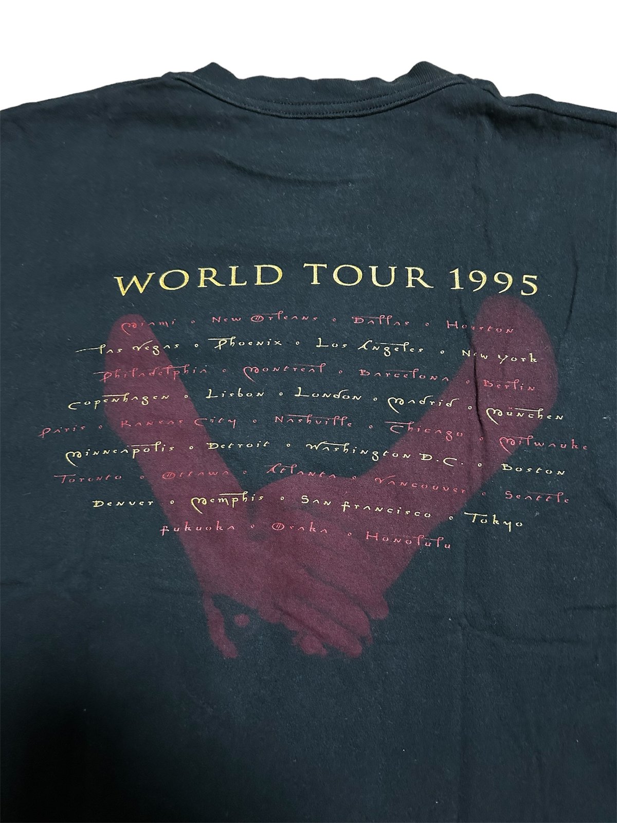VAN HALEN BALANCE WORLD TOUR 1995 Tシャツ L 90's VAN HALEN BALANCE WORLD TOUR 1995 バンドTシャツ