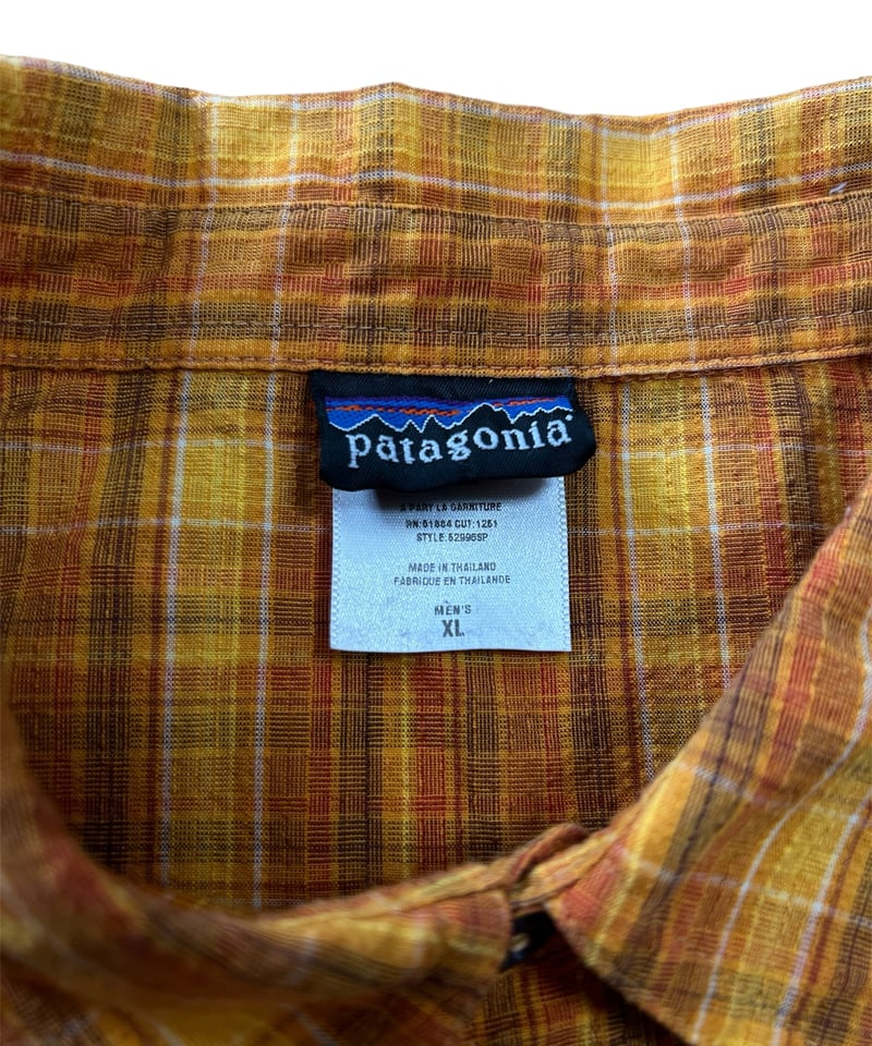 US古着 Patagonia S/S チェックシャツ シアサッカー生地 US古着 Patagonia S/S チェックシャツ シアサッカー生地