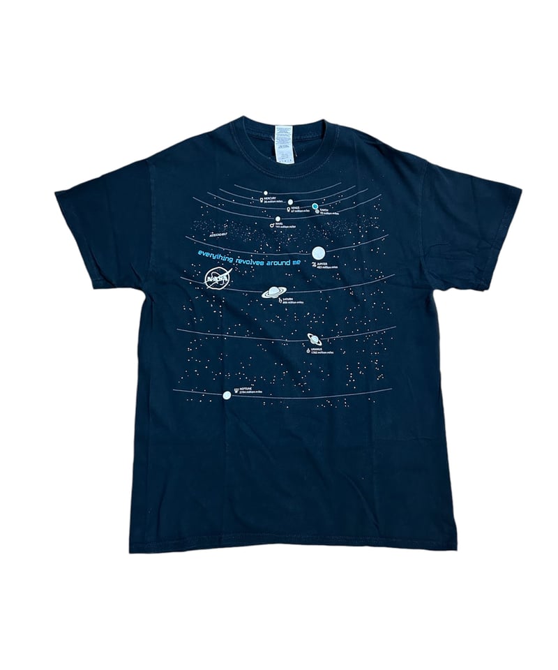 祝来日THE HIVES Eyes TシャツMサイズ NASA 太陽系 宇宙プリント Tシャツ M ブラック | SORE EYES