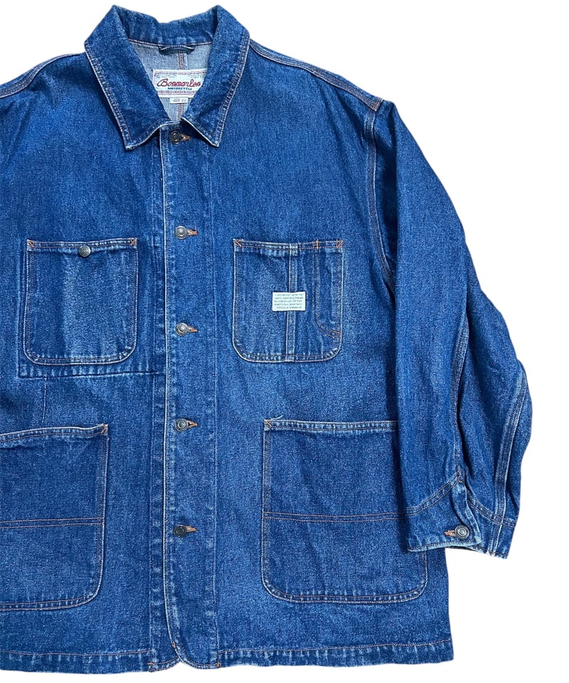 90's 濃紺デニム カバーオール デニムジャケット トリプル 90's 濃紺デニム カバーオール デニムジャケット トリプル