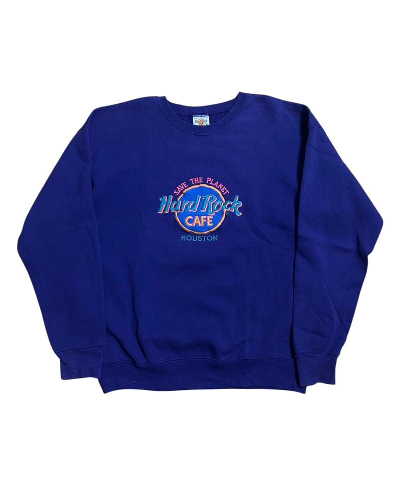 90's USA製 Hard Rock CAFE 刺繍ロゴ スウェット XL 紫 | SORE