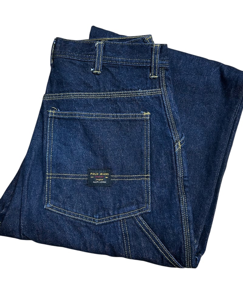 90's RALPH LAUREN POLO JEANS CO. デニムペインターパンツ 濃紺