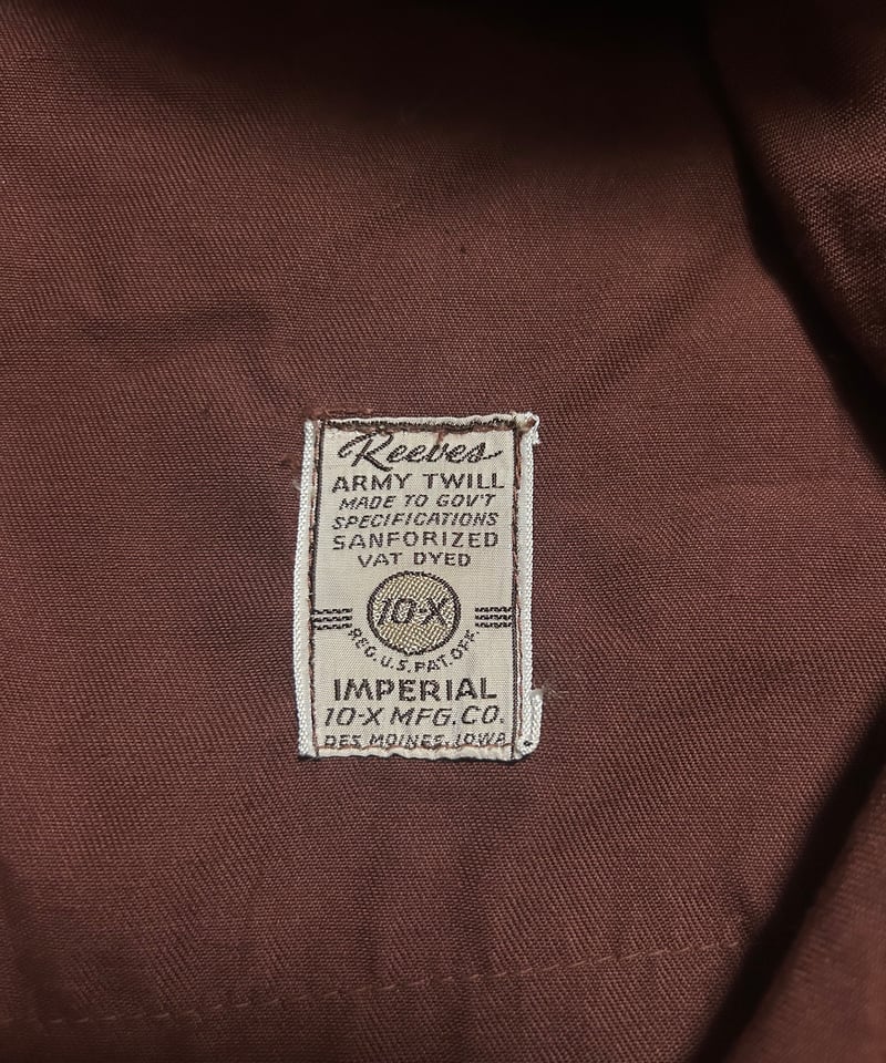 50's ビンテージ 10-X テンエックス ノーカラーハンティングジャケット