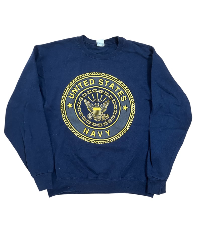 SOFFE USA製 US NAVY 両面リフレクタープリント スウェット アメリカ