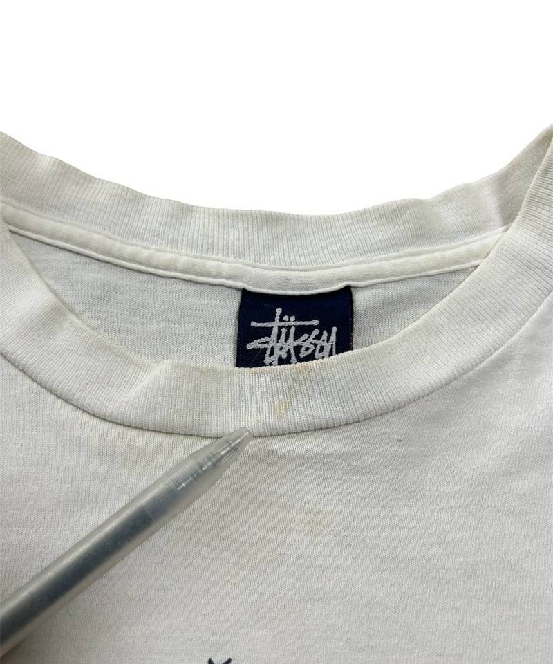 90's USA製 OLD STUSSY WOLD TRIBE Tシャツ 紺タグ ホワイト M 90's USA製 OLD STUSSY WOLD TRIBE Tシャツ 紺タグ ホワイト M