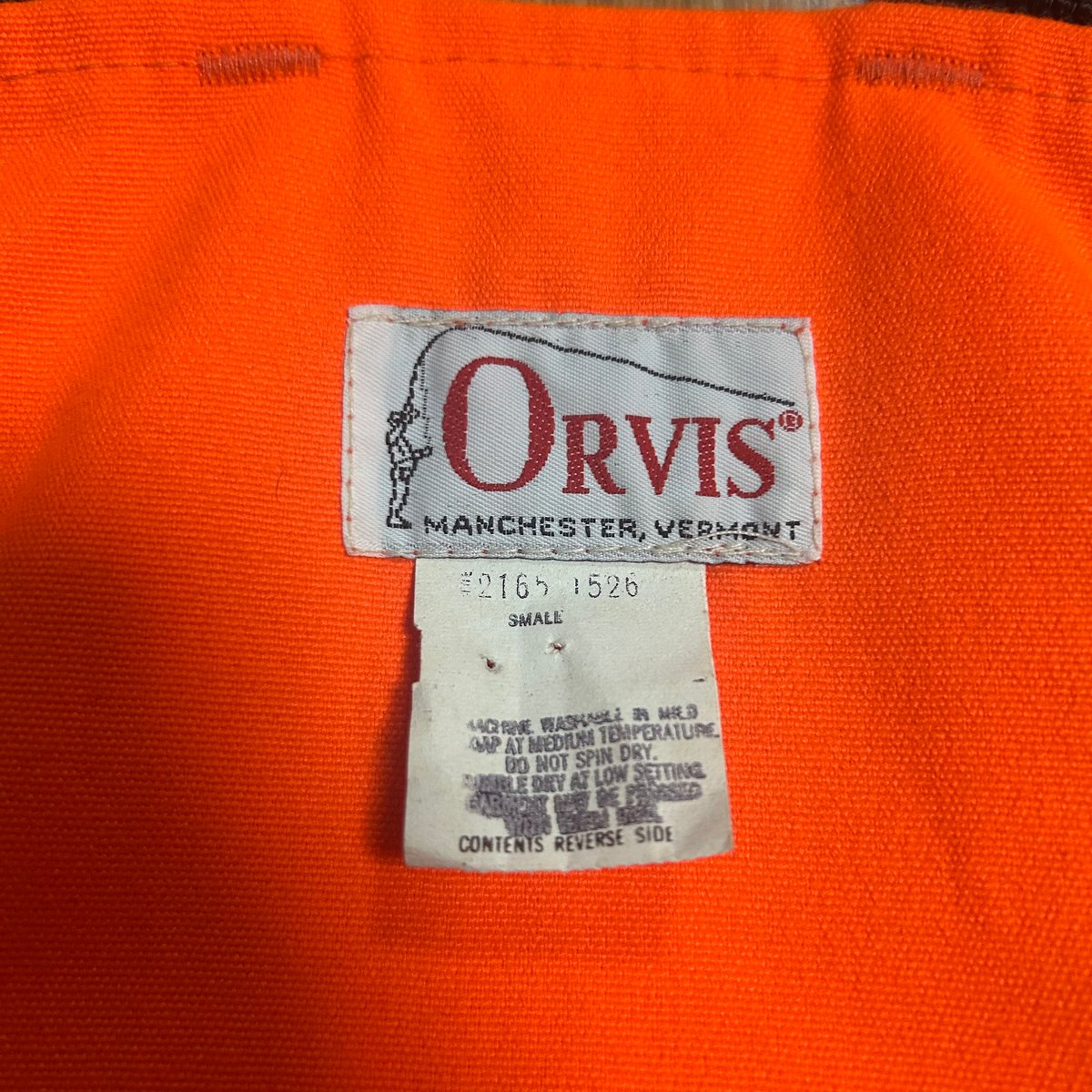 90's デザイン◎ ORVIS オービス ハンティングベスト オレンジ