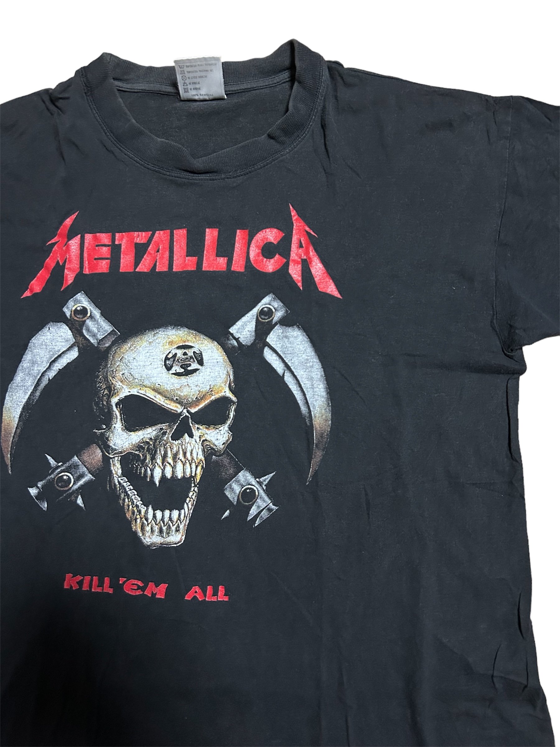 【レア・XL】LLICA メタリカ キルエムオール バンドTシャツ 黒 90's METALLICA メタリカ KILL 'EM ALL バンドTシャツ XL ブラッ
