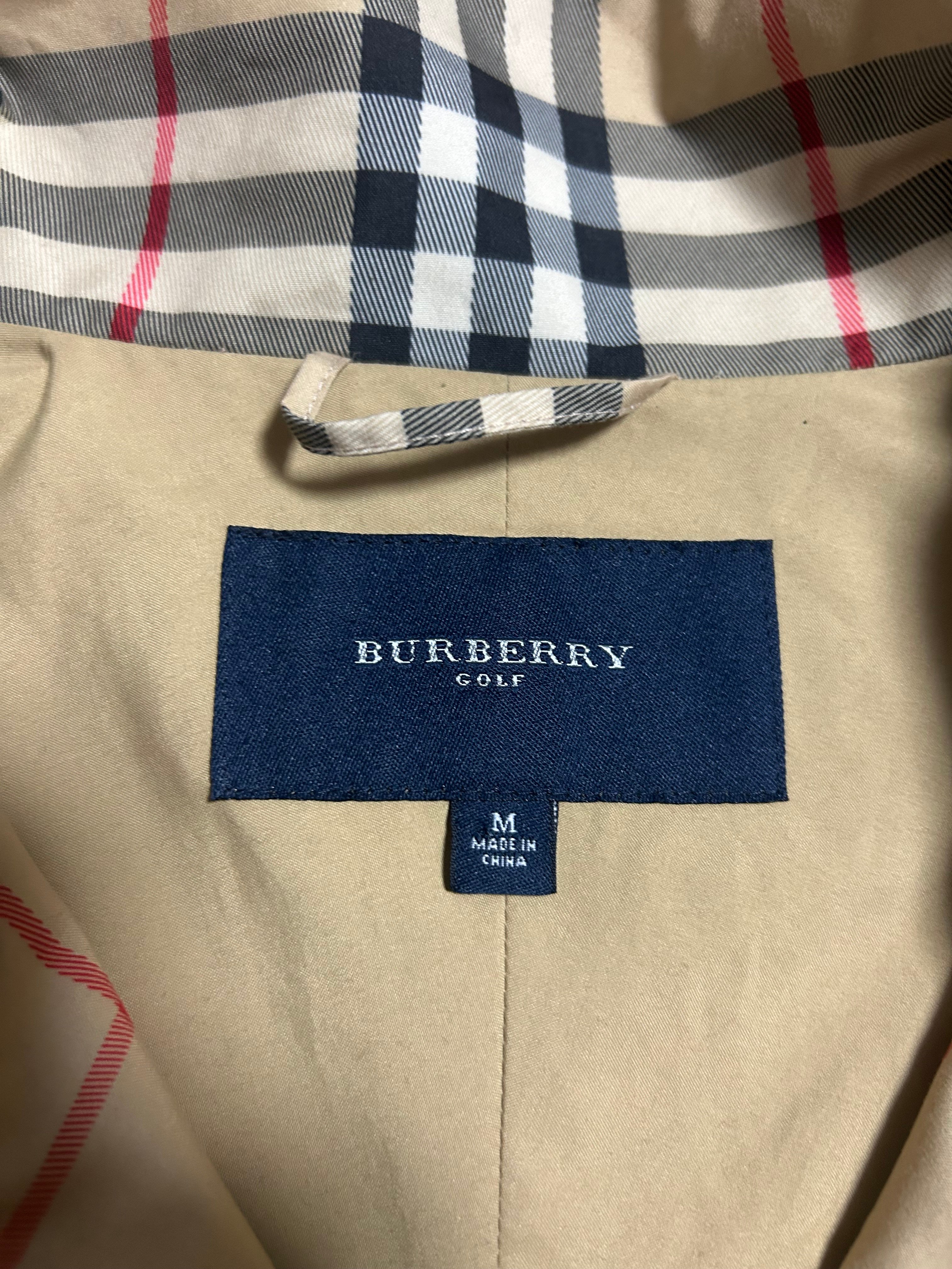BURBERRY GOLF ノバチェック総柄 プルオーバーナイロンジャケット