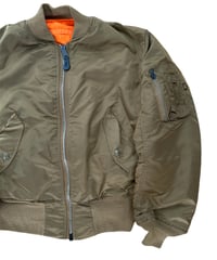 80-90's USA製 ALPHA MA-1 フライトジャケット M セージグリーン | S