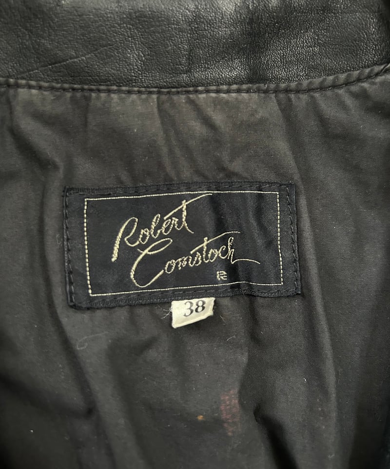 90's Robert Comstock レザージャケット シングルライダース 38 90's Robert Comstock レザージャケット シングルライダース 38