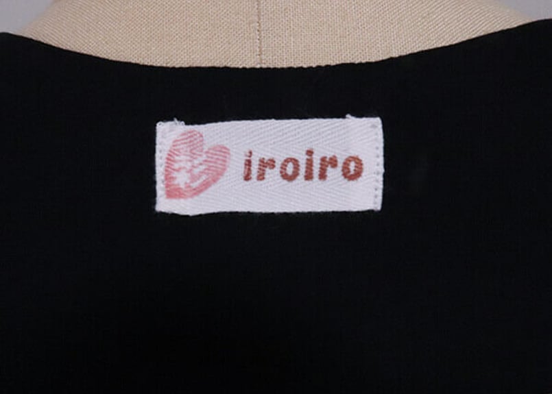 定番デザイン！角襟の付け襟・M【黒】 | ハンドメイド付け襟のお店