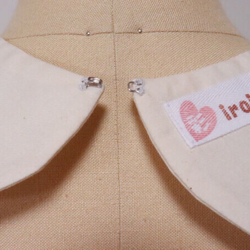 ふんわり！シンプルリボンの付け襟【生成り】 | iroiro atelier｜装い