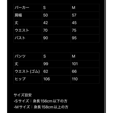 Ladiesスウェットセットアップ