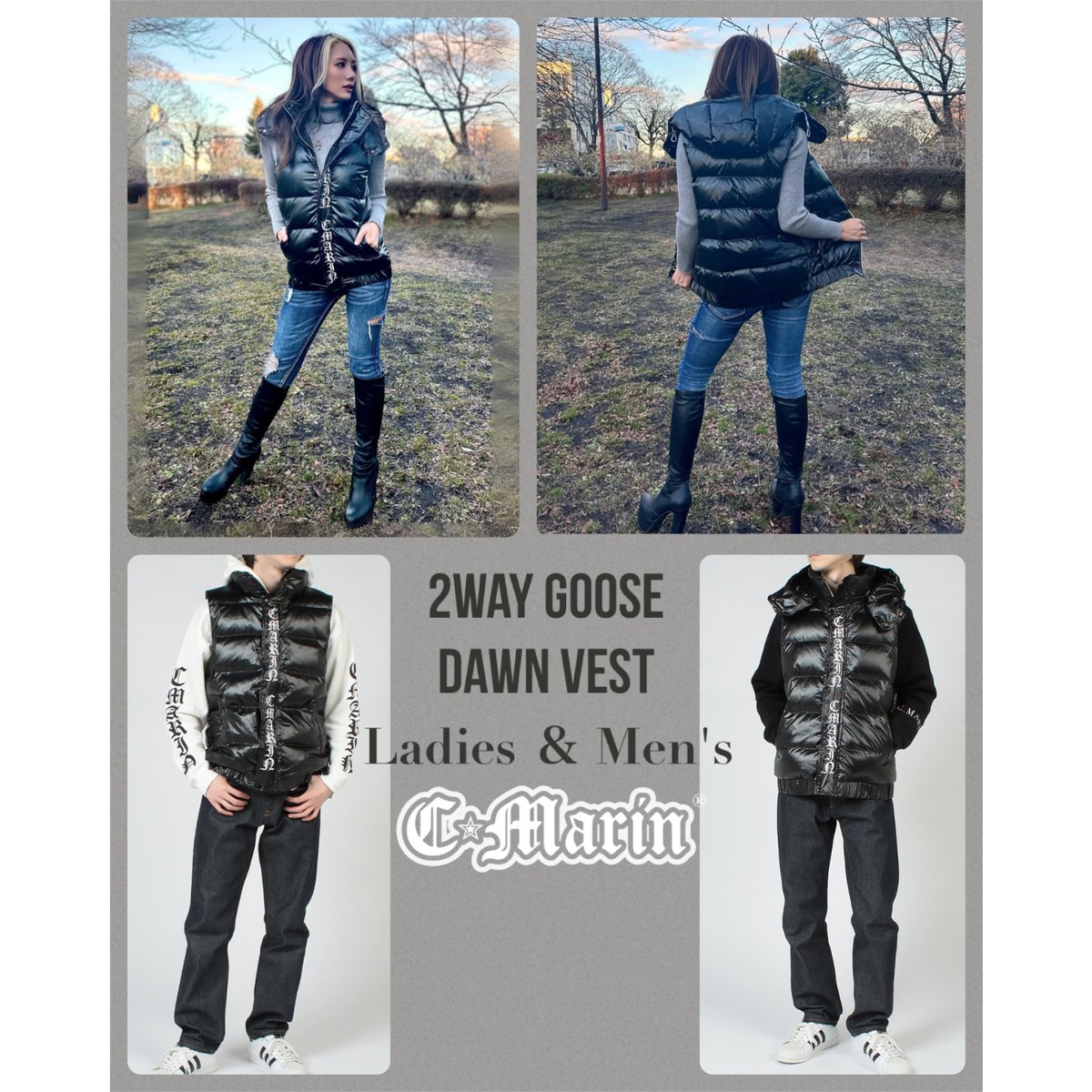2way Goose ダウンベスト | C.Marin® 2way Goose ダウンベスト | C.Marin®