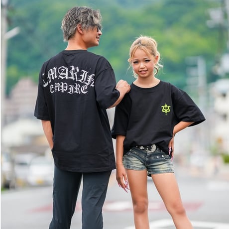 【キッズ＆ジュニア】ビンテージロゴempireオーバーサイズTシャツ