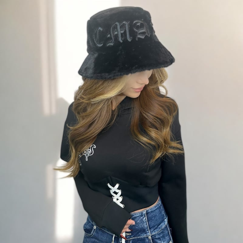 ブラックファーバケットハット | C.Marin®