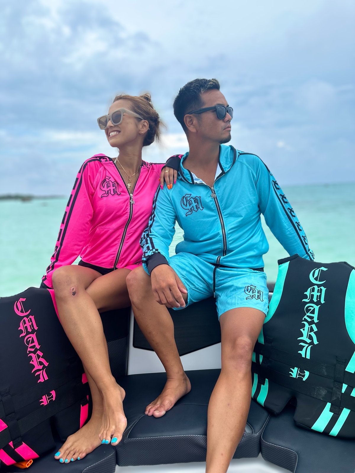 メンズラッシュ・ラインセットアップ（ブルー） | C.Marin®