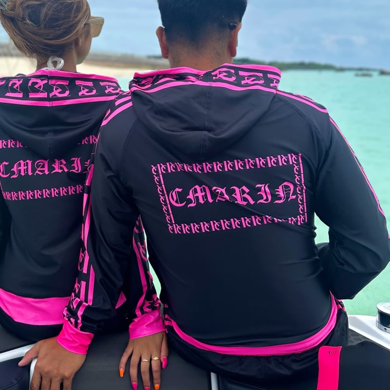 メンズラッシュ・ラインセットアップ（ブラックピンク） | C.Marin®