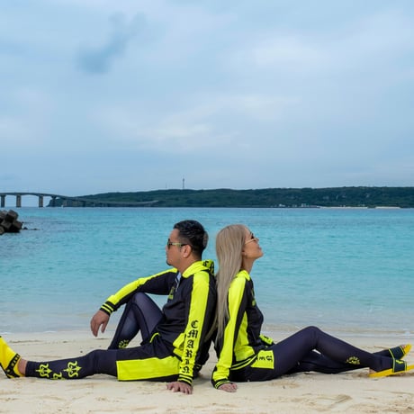 【Active Line 25】ラッシュガードセットアップBK×ネオンイエロー