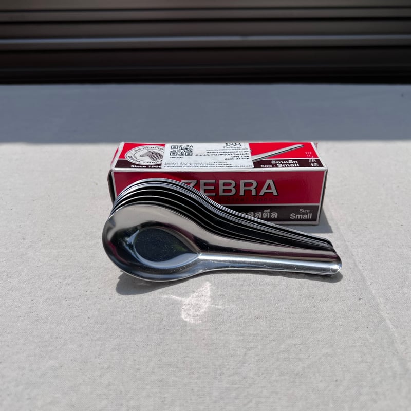 れんげスプーン(SMALL) 1箱12個入 ステンレス製 タイ ZEBRA | アジアの