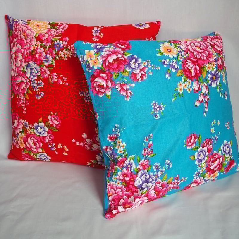 客家花布 クッションカバー | アジアの雑貨UTTOKO