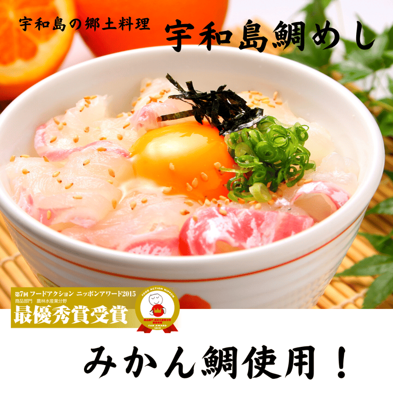 リニューアル！【冷凍】宇和島鯛めしセット(みかん鯛) 1人前×2セット