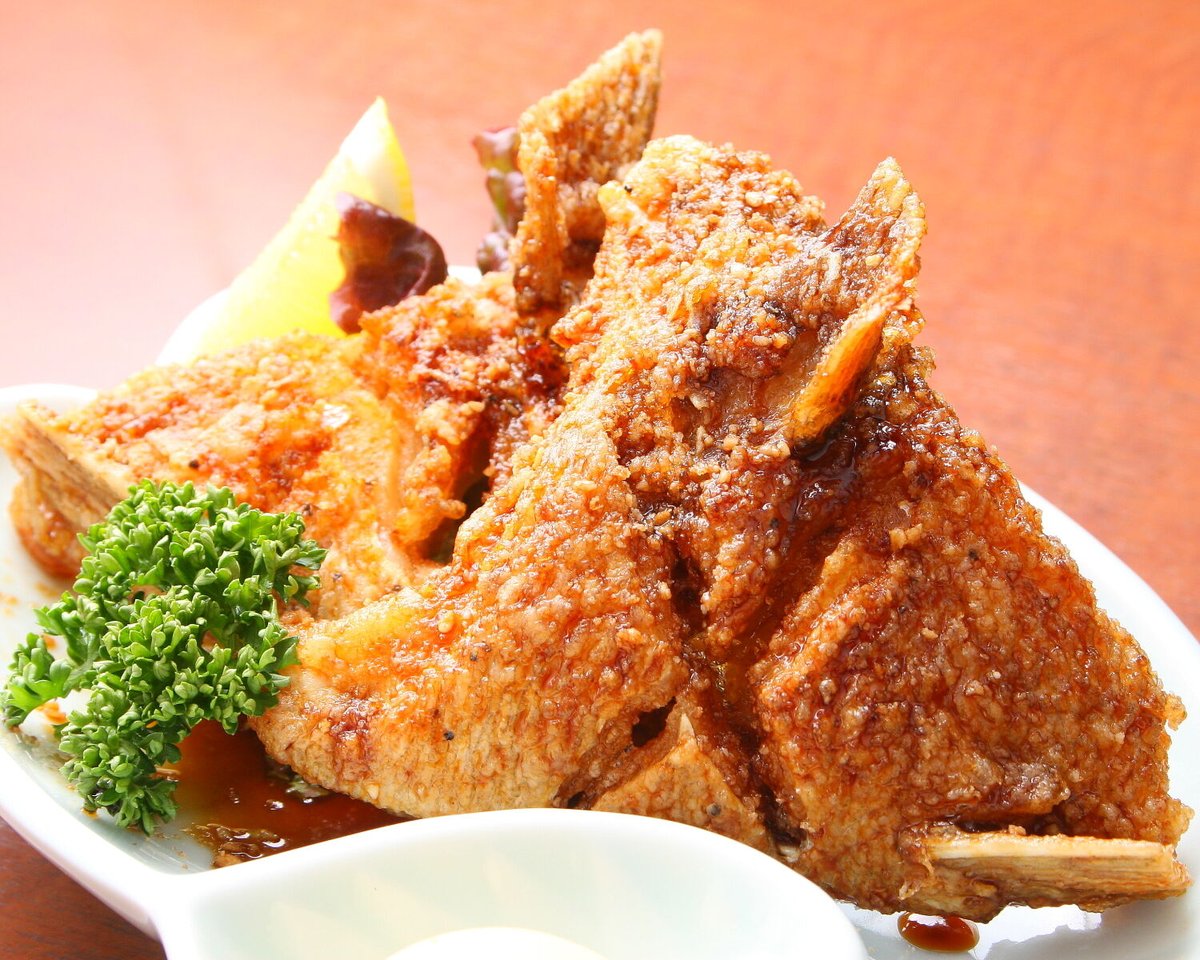 鯛 の 唐 揚げ