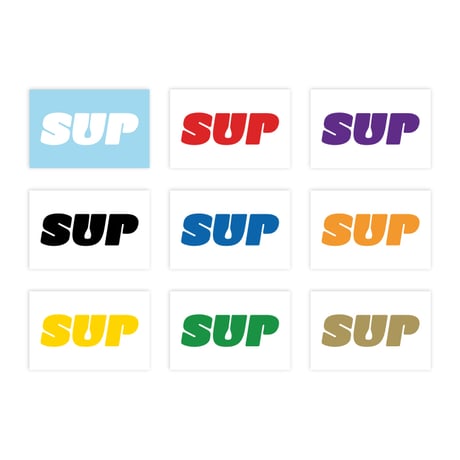 SUP シンプル　 ステッカー