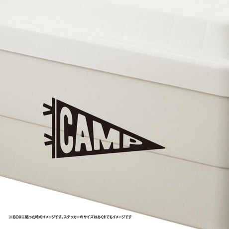 ペナント キャンプ シンプル ステッカー