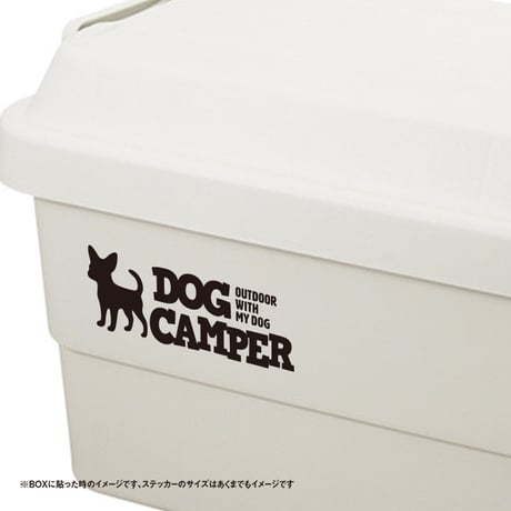 【DOG CAMPER｜犬とアウトドアを楽しむ方へ】チワワカッティングステッカー