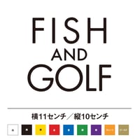 FISH & GOLF 釣りとゴルフ ステッカー