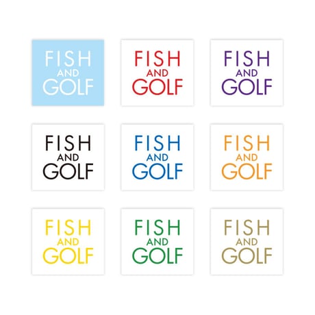 FISH & GOLF 釣りとゴルフ ステッカー