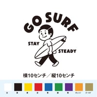 GO SURF STAY STEADY ステッカー