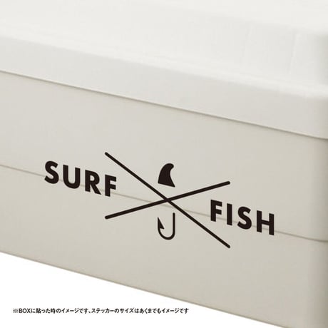 サーフィンと釣り SURF FISH ステッカー