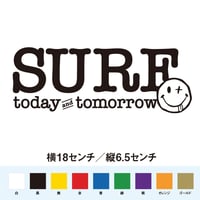 今日も明日もサーフィン カッティングステッカー