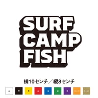 【サーフィンステッカー】SURF CAMP FISH 趣味ステッカー