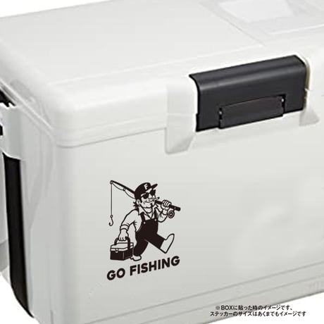 GO FISHING 親父 ステッカー 釣り