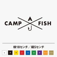 キャンプと釣り CAMP FISH ステッカー