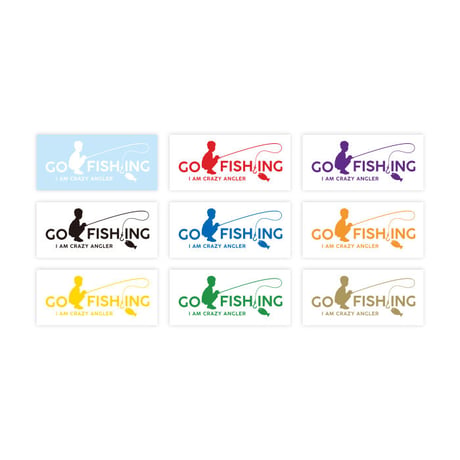 GO FISHING クレイジーアングラー ステッカー