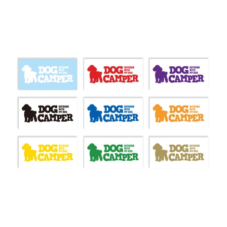 【DOG CAMPER】トイプードルカッティングステッカー