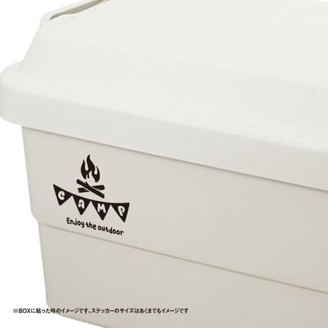 焚き火 CAMP ガーランド　アウトドアを楽しもうステッカー