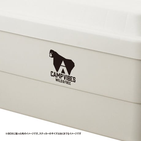 CAMP VIBES 自由気ままに野外で ステッカー